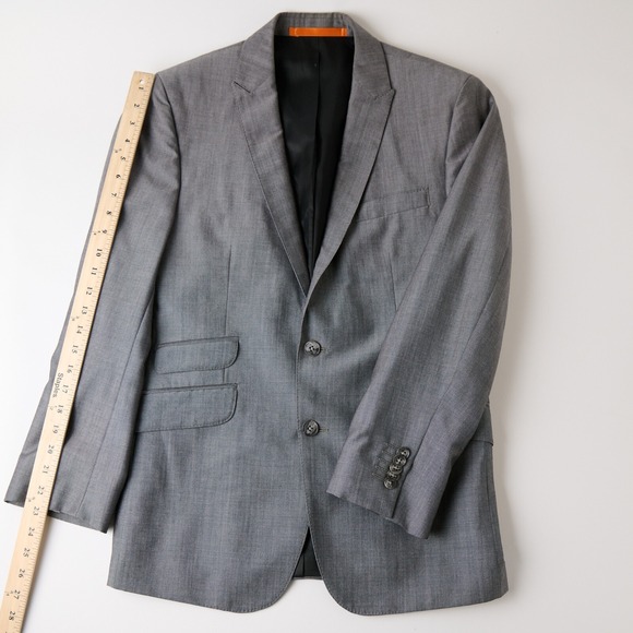 Ben Sherman Blazer Mens 38S Tailored Two Button Sport Coat Suit Jacket Modern - Picture 6 of 12